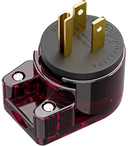 DeliciousTaylormade QUADFACE  NKT×AC Right Angle Nema 5-15P 15A 125V AC Plug, ETL Listed Easy Assembly